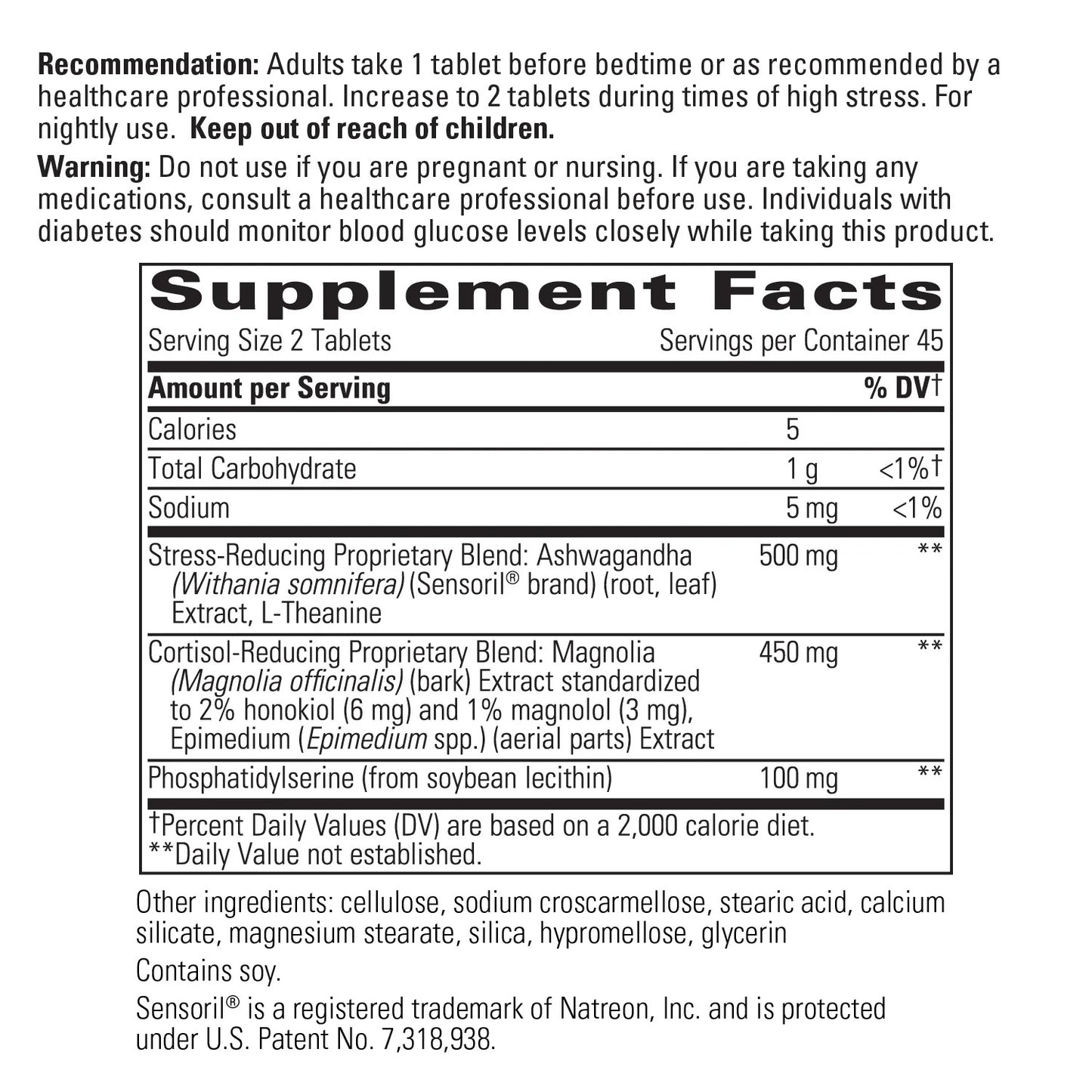 COGNITIVE, SLEEP & STRESS Cortisol Manager®